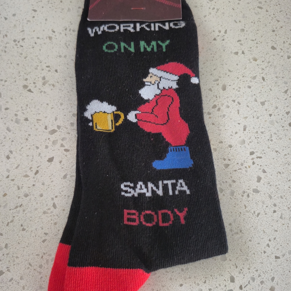 McGregor Black and Red Santa Socks